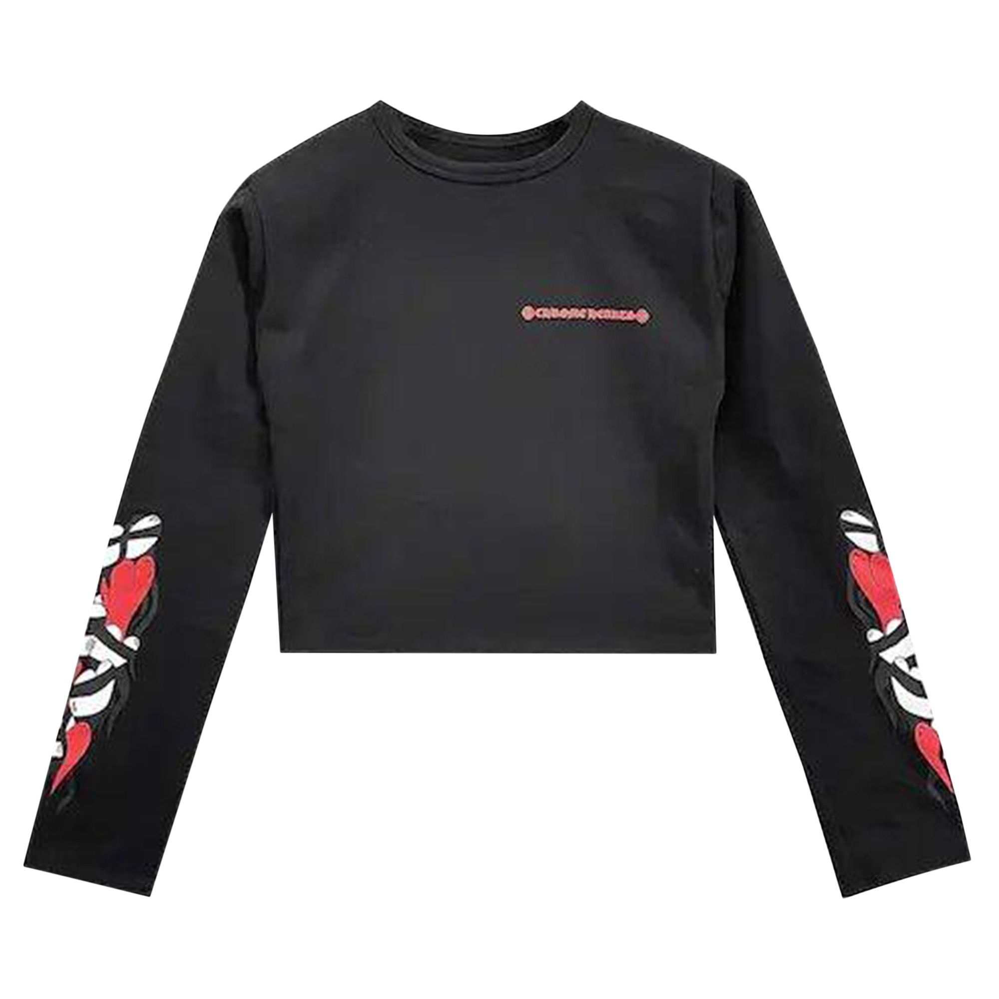 希少コラボ【Chrome Hearts × Matty Boy】Sick Heart crop top Buy Chrome Hearts Matty Boy Sick Heart Long-Sleeve Crop Top