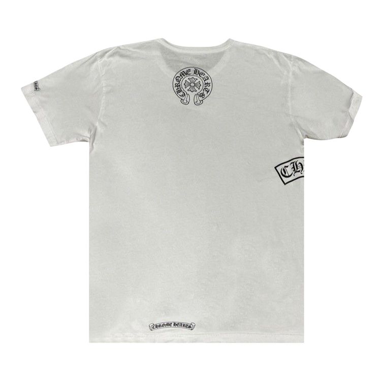 Chrome Hearts T Bar Logo Pocket Tee White