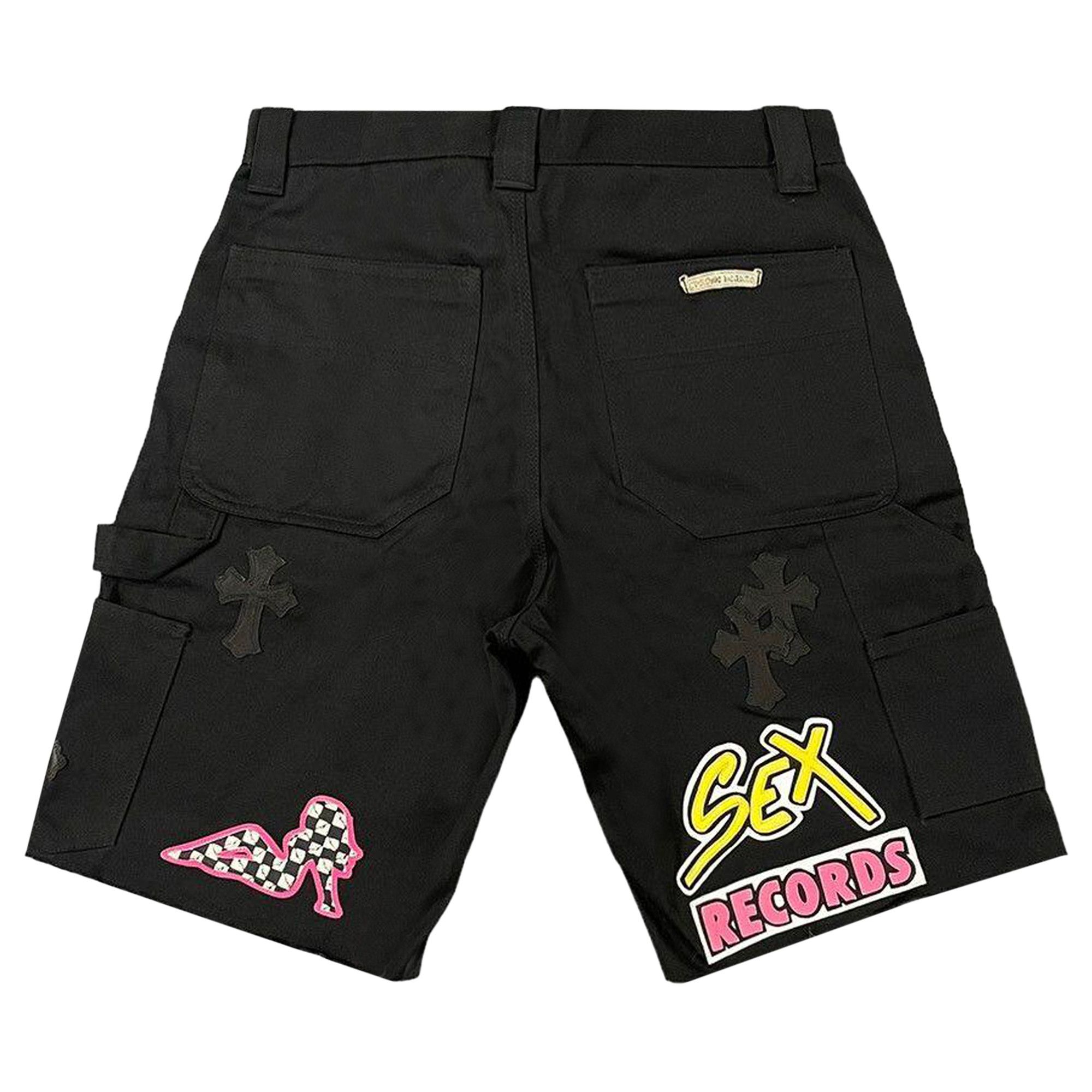 Buy Chrome Hearts Matty Boy Patch Carpenter Shorts 'Black