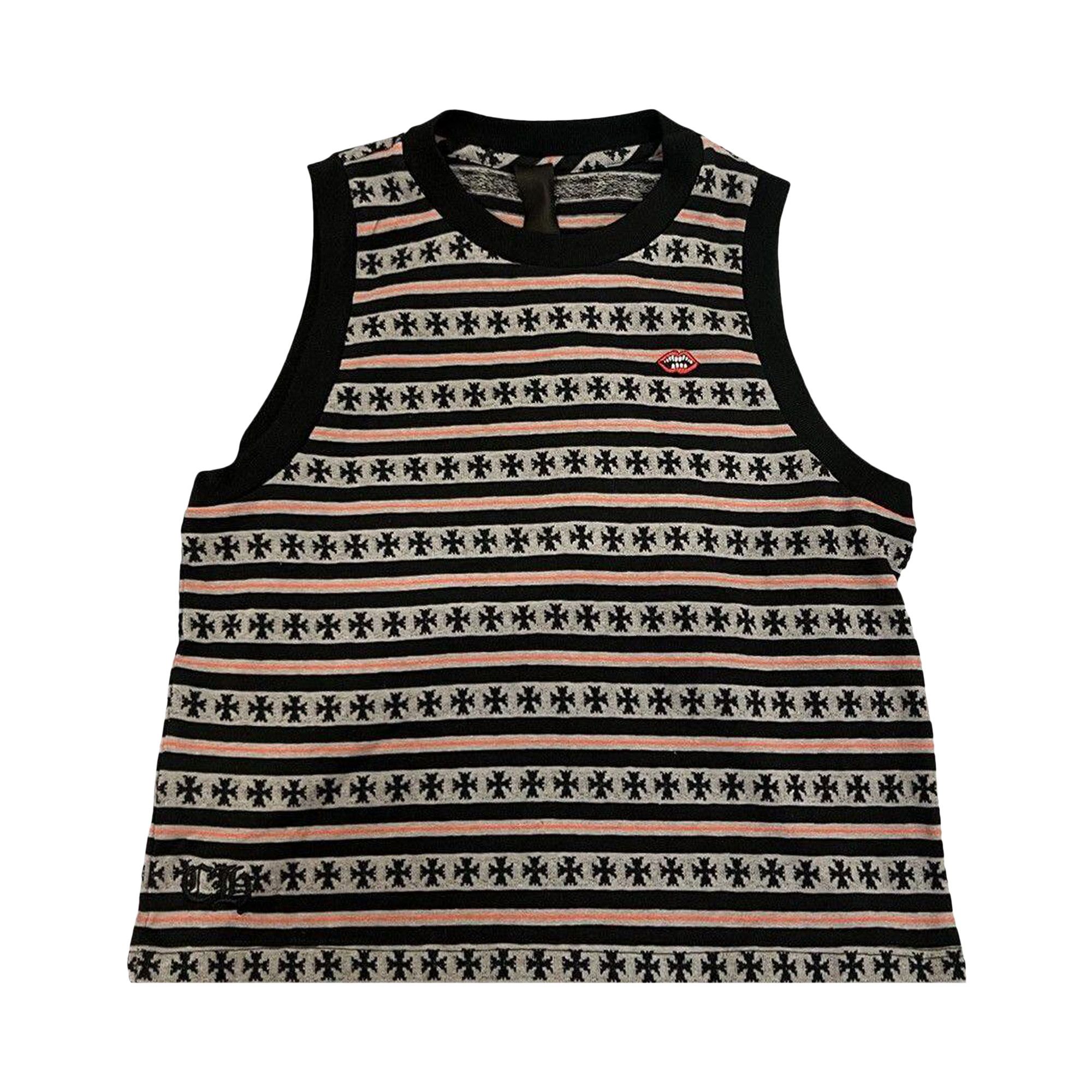 希少コラボ【Chrome Hearts × Matty Boy】チョンパー tank top Buy Chrome Hearts Matty Boy Chomper Stripe Tank Top 'Black
