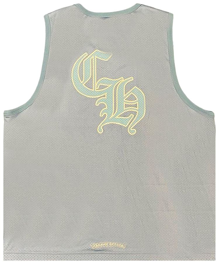 Chrome Hearts Japan Exclusive Mesh Reversible Basketball Jersey Baby BlueWhite