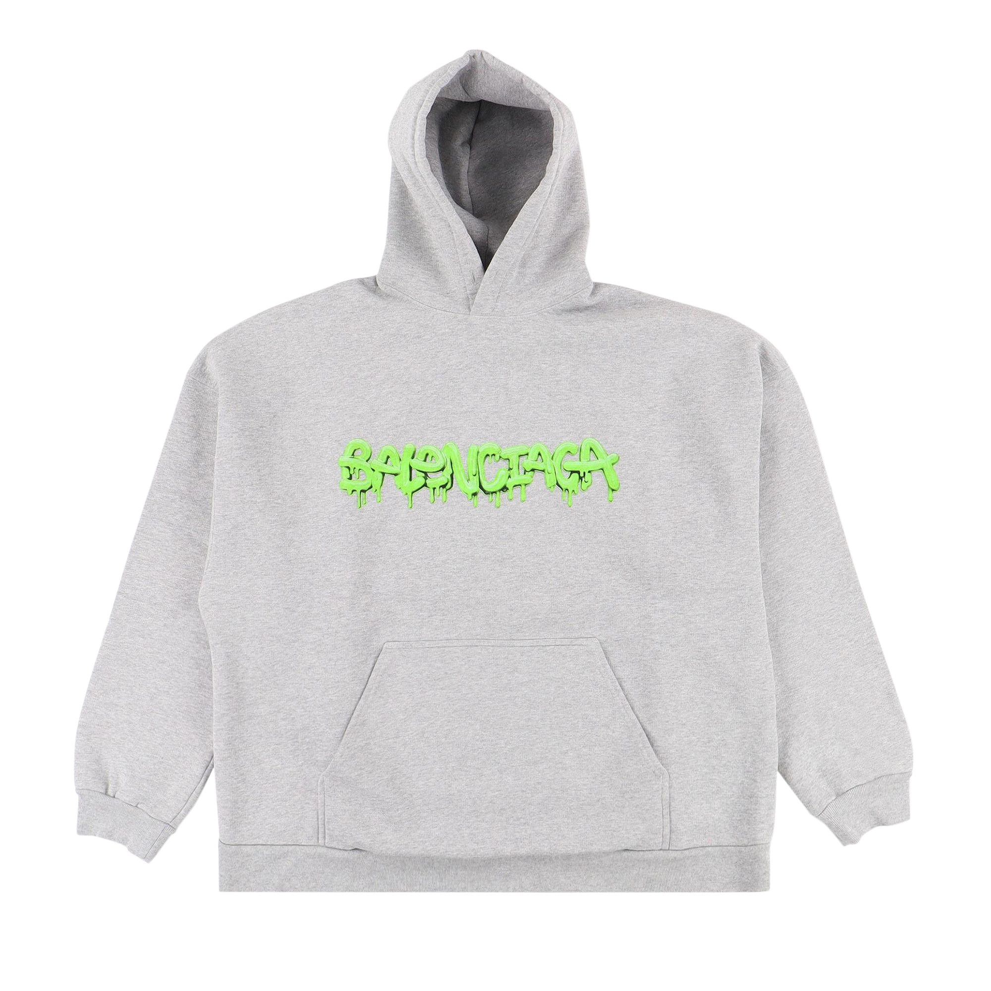 Buy Balenciaga Slime Logo Hoodie 'Grey' - 674986 TLVF2 1203 | GOAT