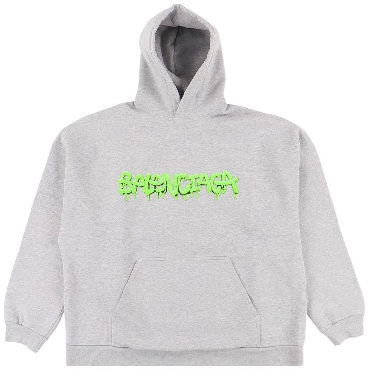 Balenciaga Slime Logo Hoodie Grey