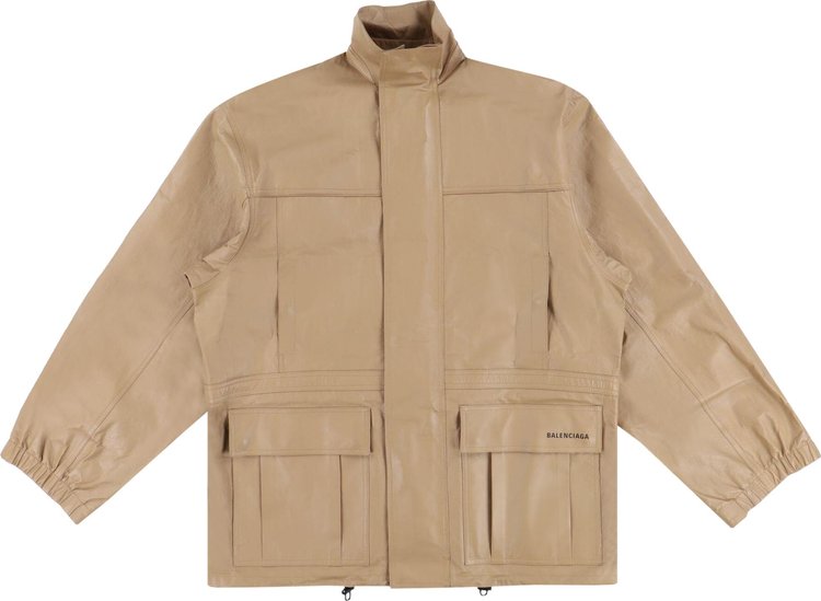 Balenciaga Light Oversized Parka Beige