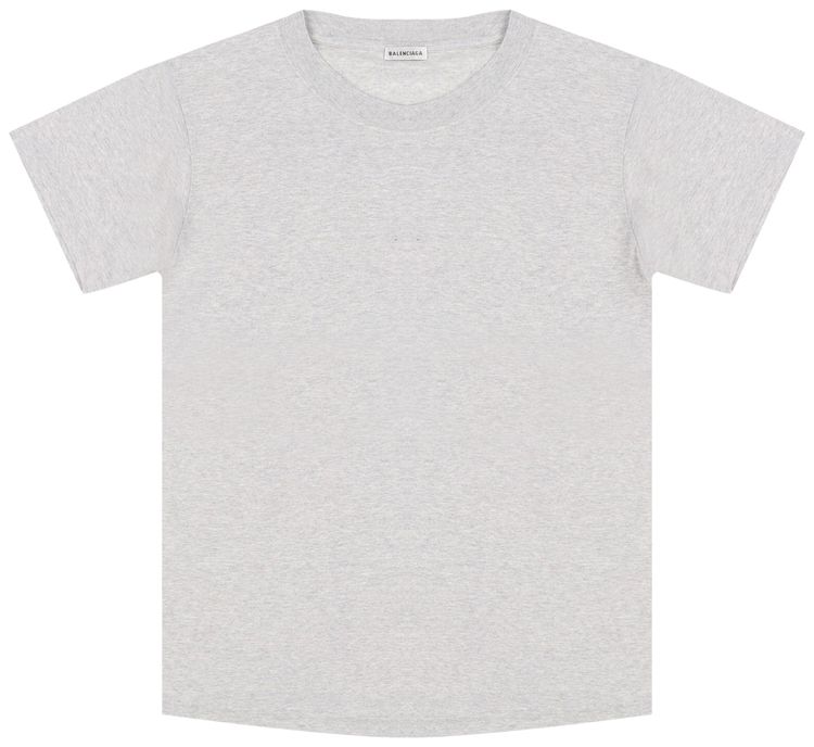 Balenciaga Back Patch T Shirt Grey