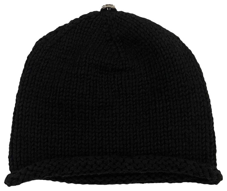 Chrome Hearts Fleur Patch Beanie Black