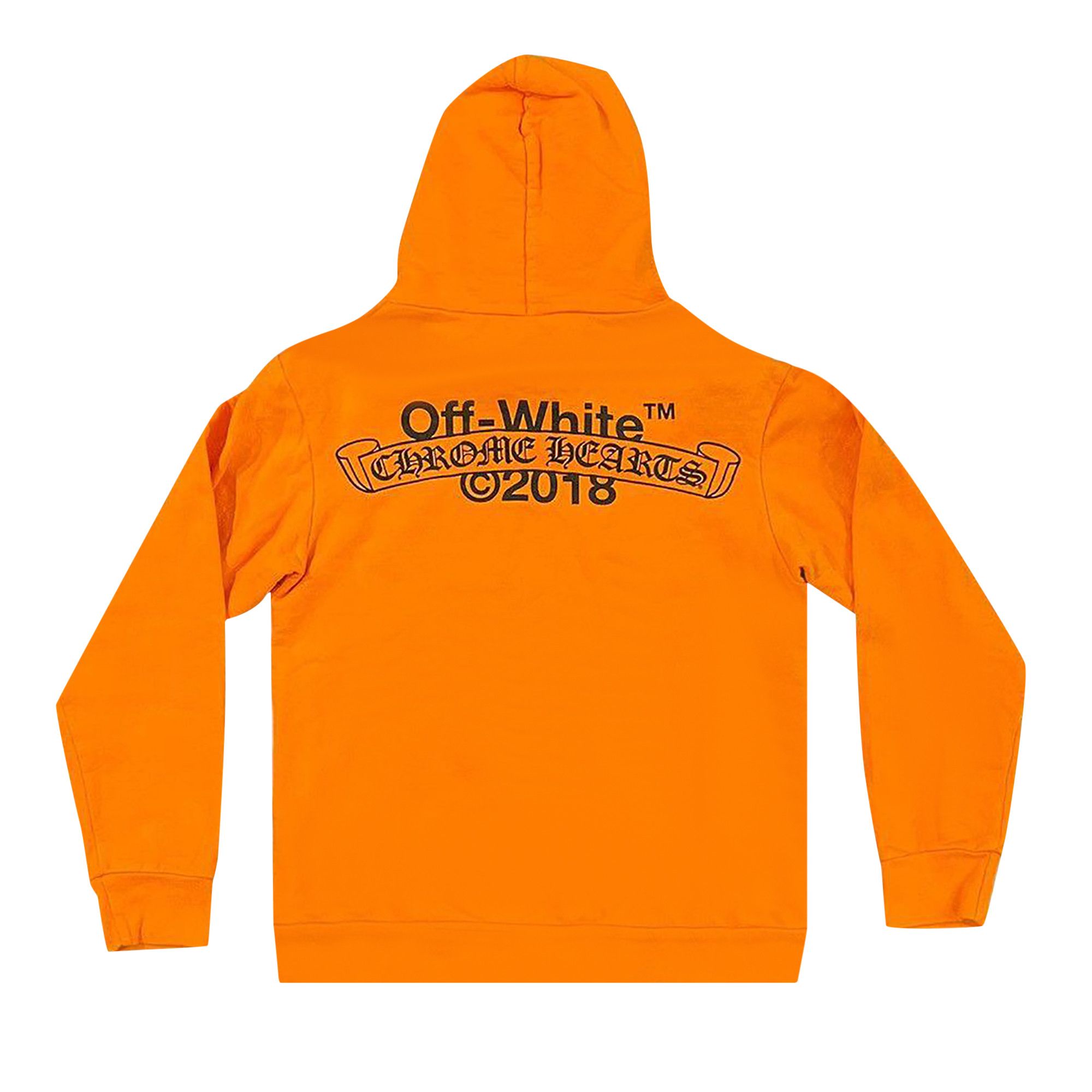 Buy Chrome Hearts x Off-White Scroll Hoodie 'Orange' - 1383