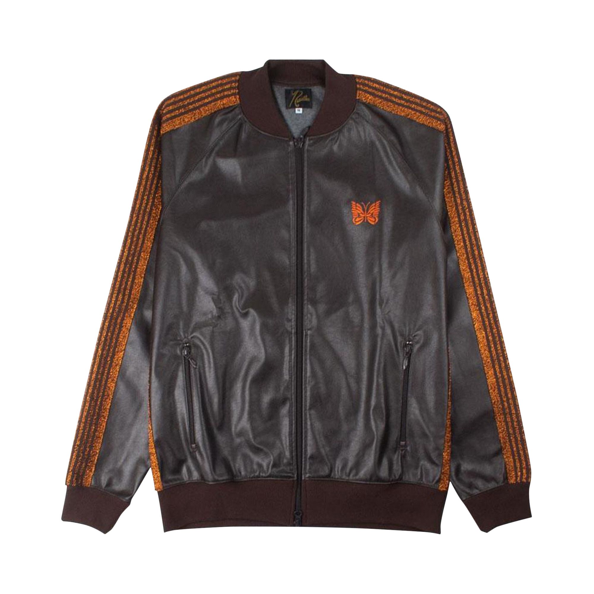 Buy Needles Rib Collar Track Jacket Brown FK199 BROW GOAT