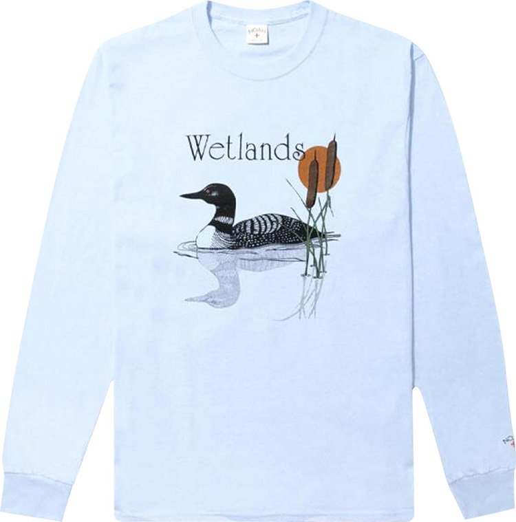 Noah Wetlands Long Sleeve T Shirt Blue