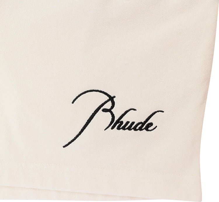 Rhude Ssense Exclusive Script Shorts Cream