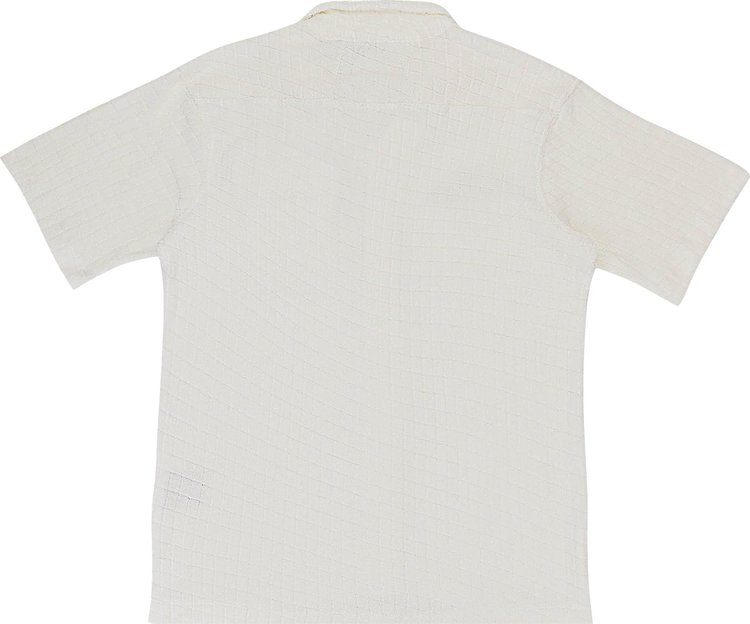 Rhude Loop Terry Polo Shirt Cream