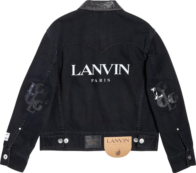 Lanvin x Gallery Dept Collared Denim Jacket Black