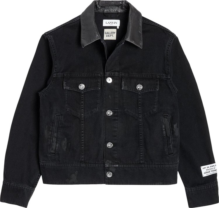 Lanvin x Gallery Dept Collared Denim Jacket Black