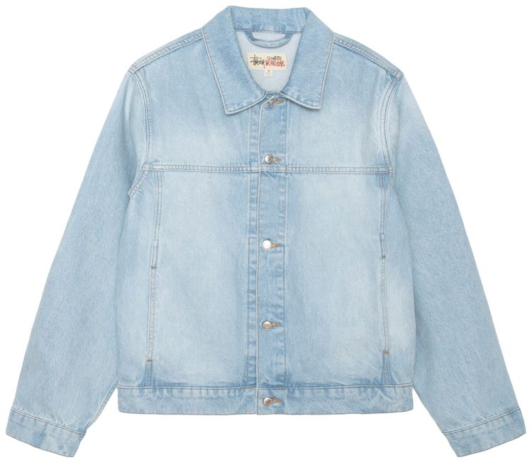 Stussy Trucker Denim Jacket Light Wash