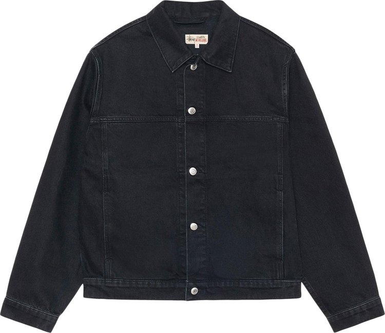 Stussy Trucker Denim Jacket Black