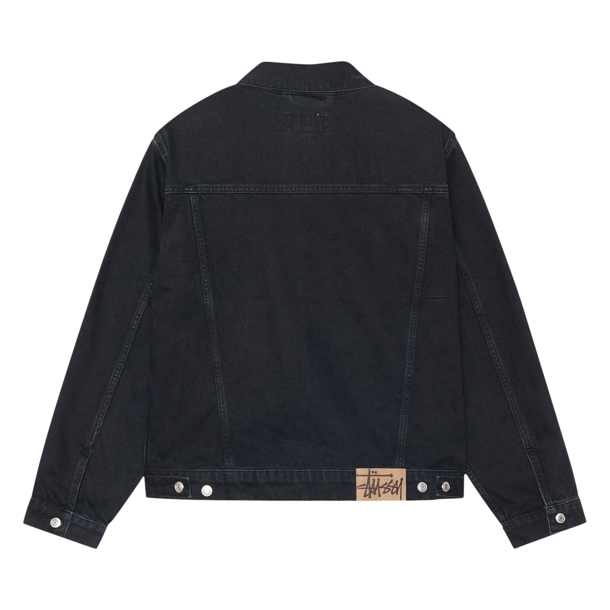 Buy Stussy Trucker Denim Jacket 'Black' - 115781 BLAC | GOAT