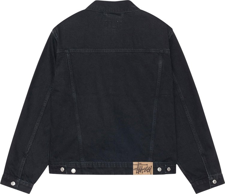 Stussy Trucker Denim Jacket Black