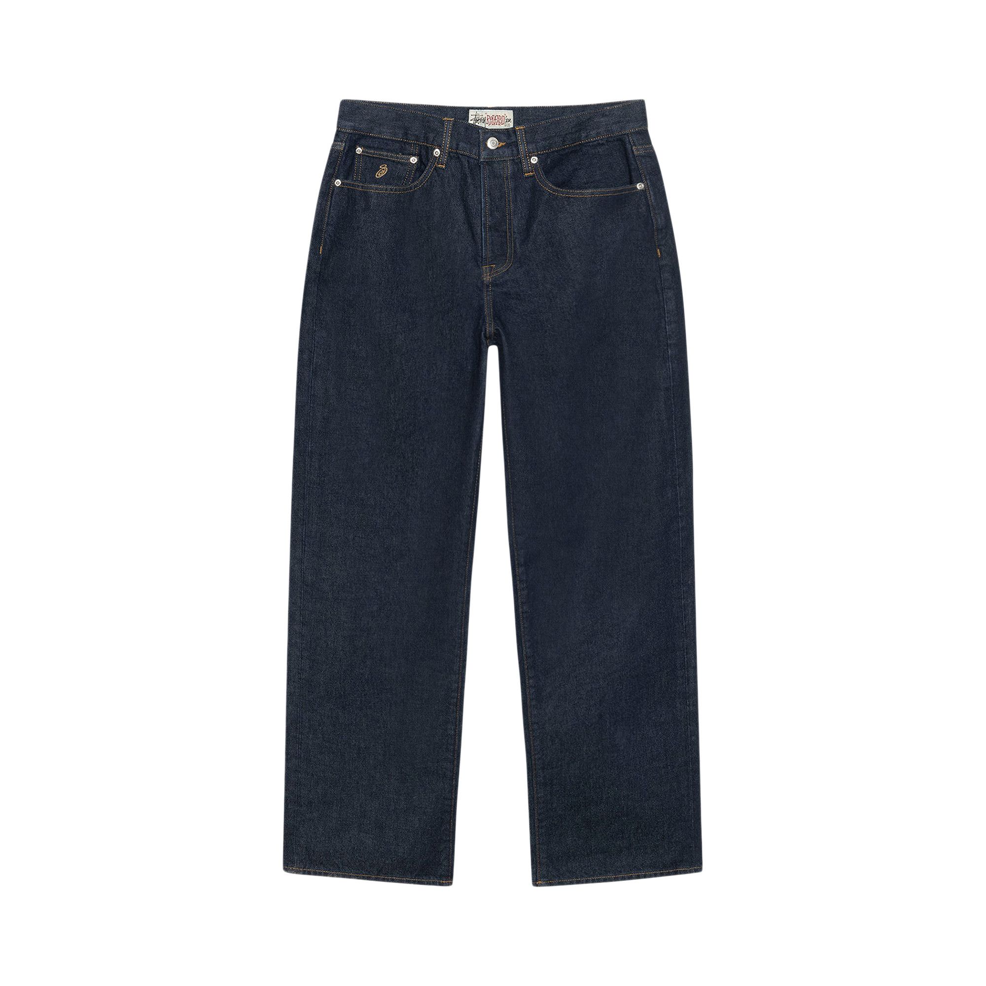 Buy Stussy Relaxed Denim Jean 'Rinsed Indigo' - 116671 RINS
