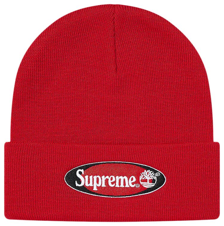 Supreme x Timberland Beanie Red