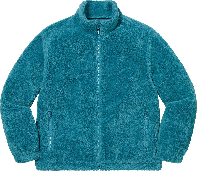 Supreme Star Fleece Jacket Teal