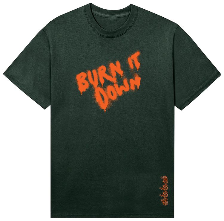 Anti Social Social Club Burn It Down 2 Tee Green