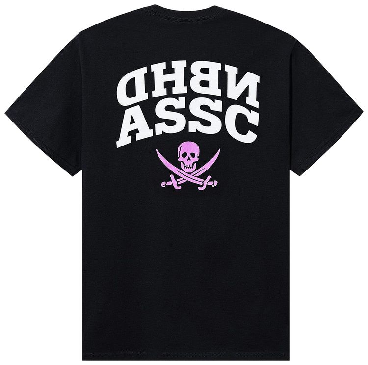 Anti Social Social Club x Neighborhood Reverse Pink Logo Tee Black