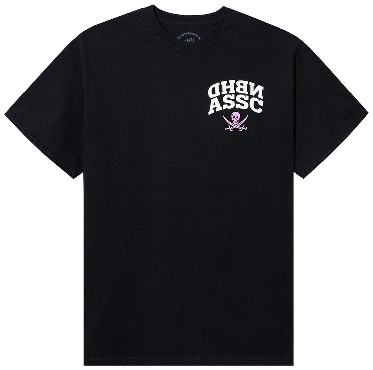 Anti Social Social Club x Neighborhood Reverse Pink Logo Tee Black