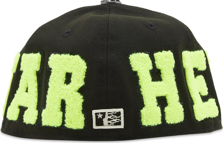 Hellstar OG Patch Fitted Hat BlackNeon Green