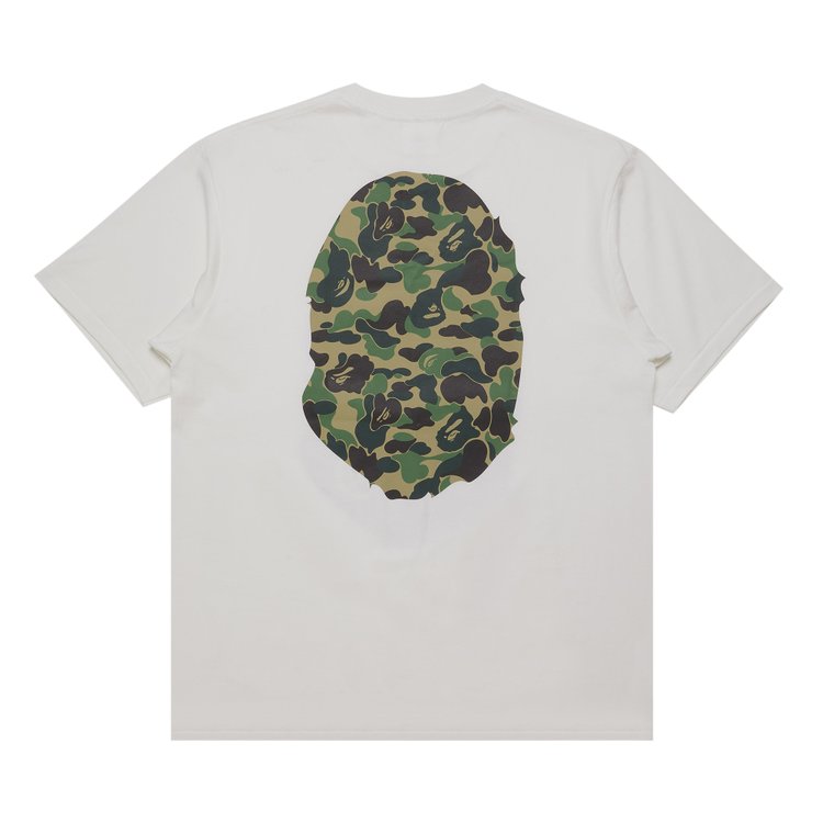 BAPE ABC Camo Big Ape Head Tee WhiteGreen