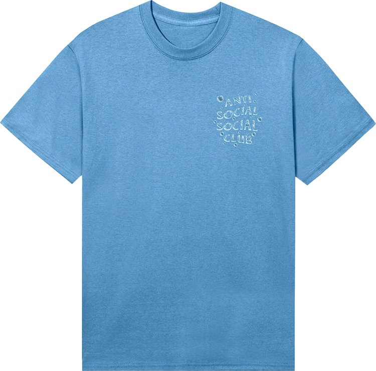 Anti Social Social Club Bubble Logo Tee Aquatic Blue