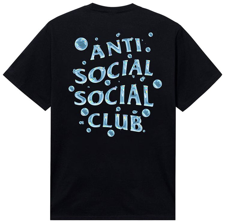 Anti Social Social Club Bubble Logo Tee Black