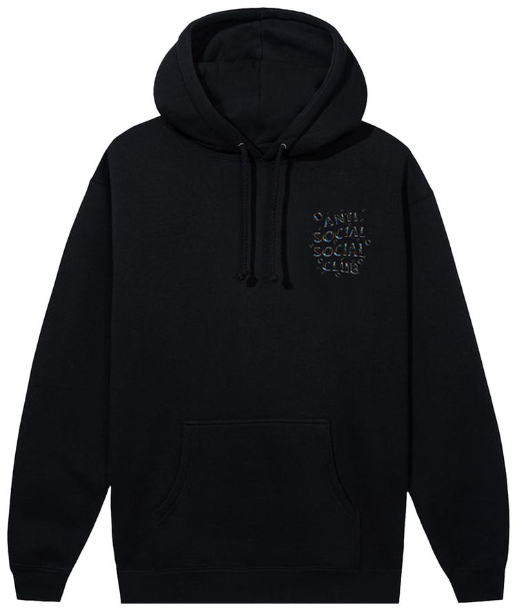 Anti Social Social Club Bubbles Logo Hoodie Black