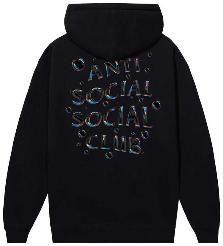 Anti Social Social Club Bubbles Logo Hoodie Black