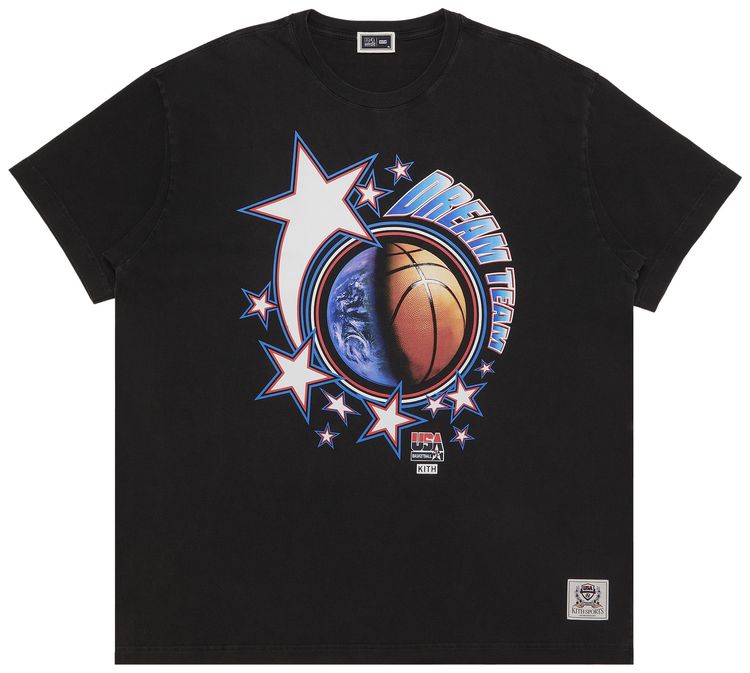Kith For USA Basketball Dream Team Vintage Tee Black