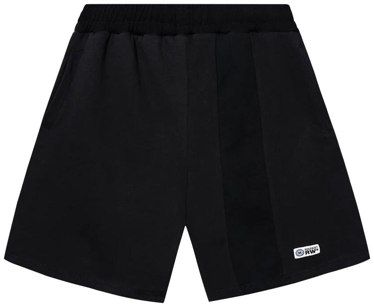 Market RW Reworked 4 Panel Shorts Overdyed Black