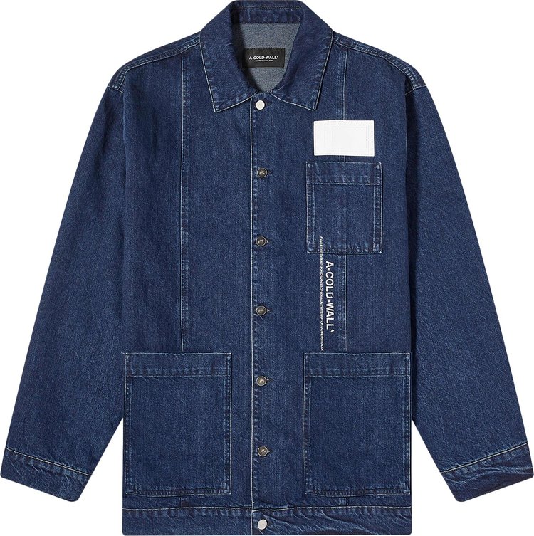 A Cold Wall Discourse Chore Jacket Indigo