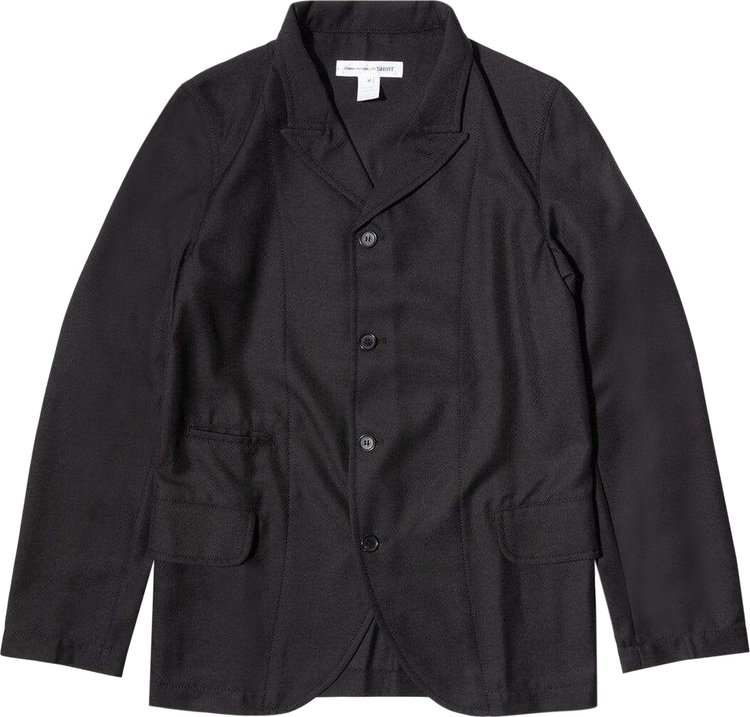 Comme des Garcons SHIRT Peaked Lapel Blazer Black