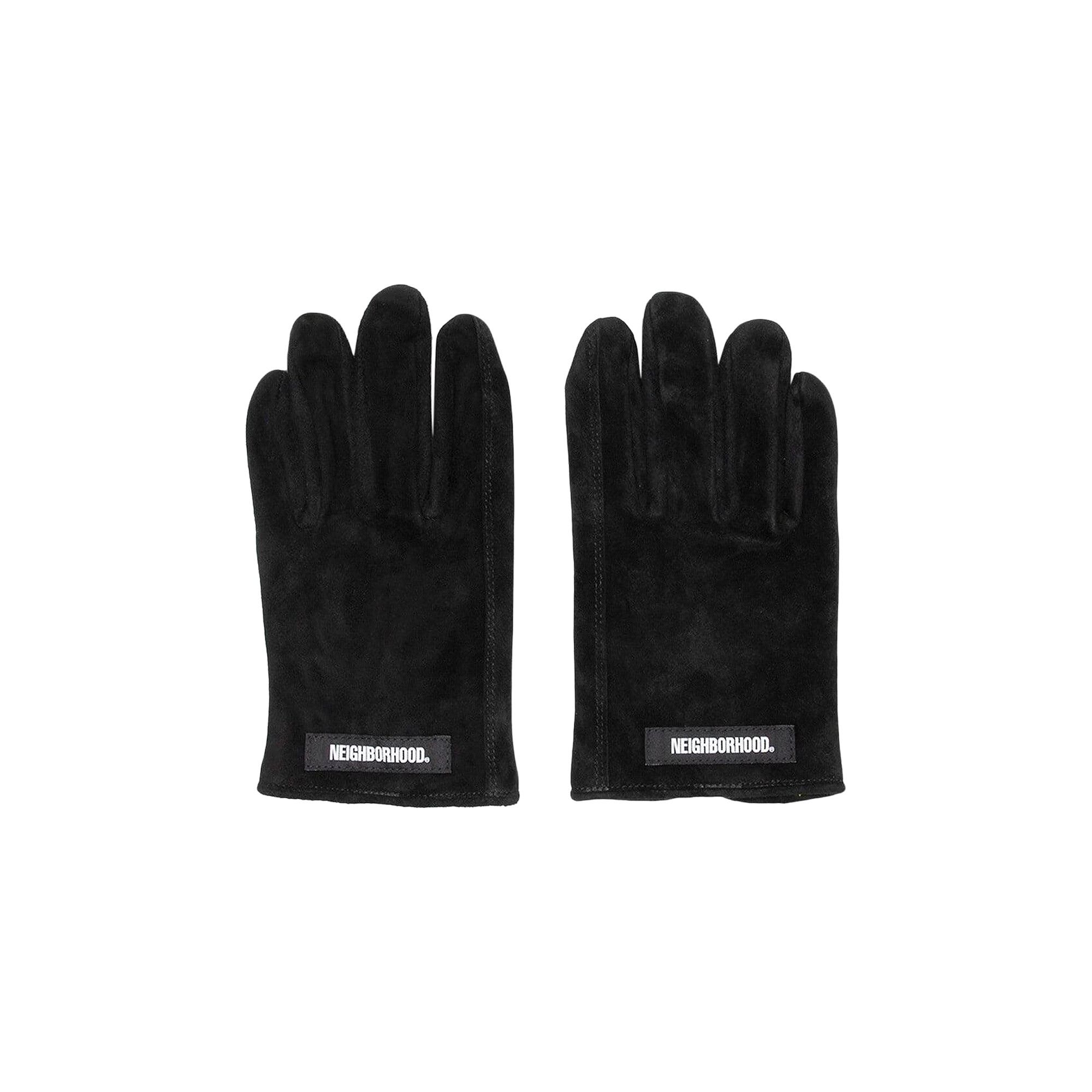 Buy Neighborhood Suede CL Gloves 'Black' - 202DPNH AC01 BLAC | GOAT