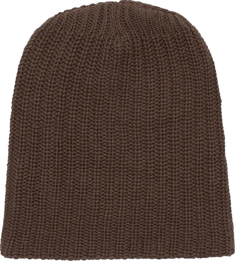 Bricks  Wood Heavy Knit Beanie Chocolate