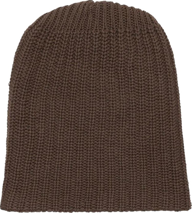 Bricks  Wood Heavy Knit Beanie Chocolate