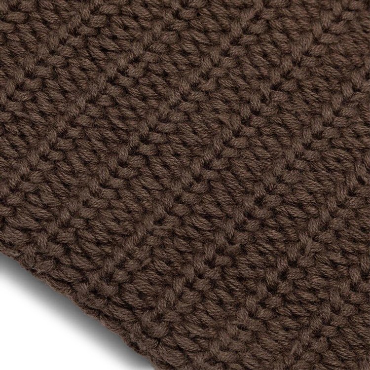 Bricks  Wood Heavy Knit Beanie Chocolate