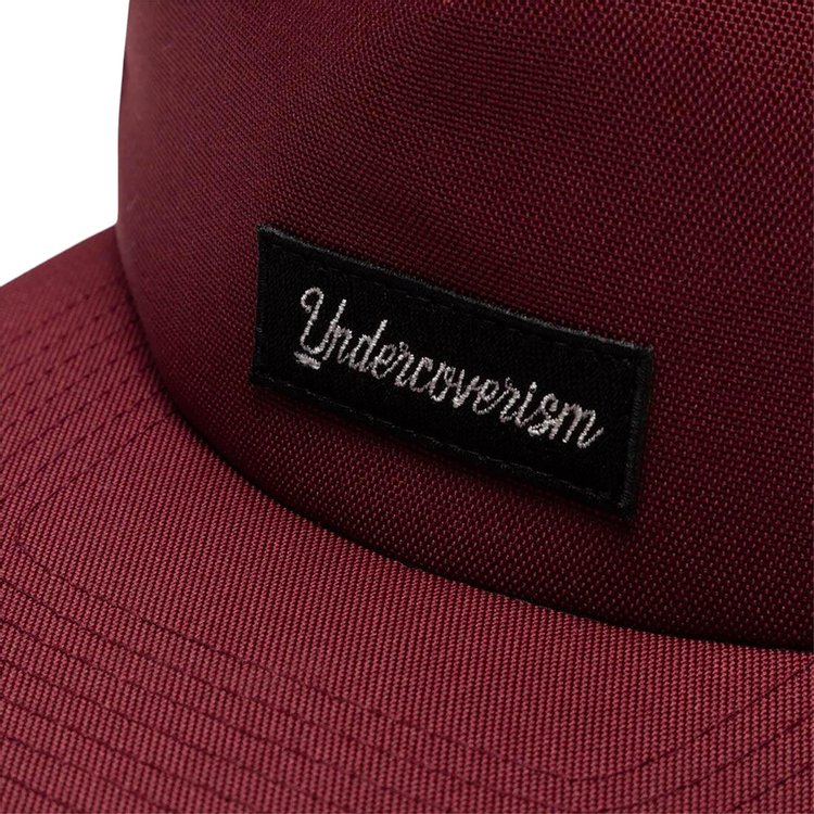 Undercover Logo Patch Snapback Cap Bordeaux