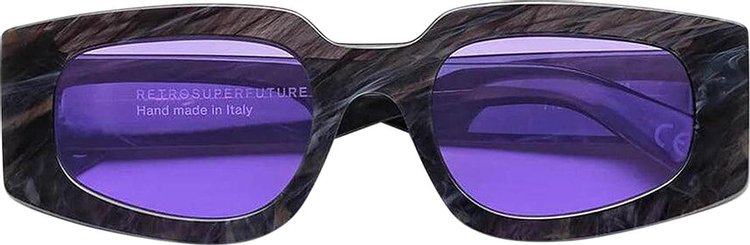 SUPER by RetroSuperFuture Tetra Sunglasses Black Marble