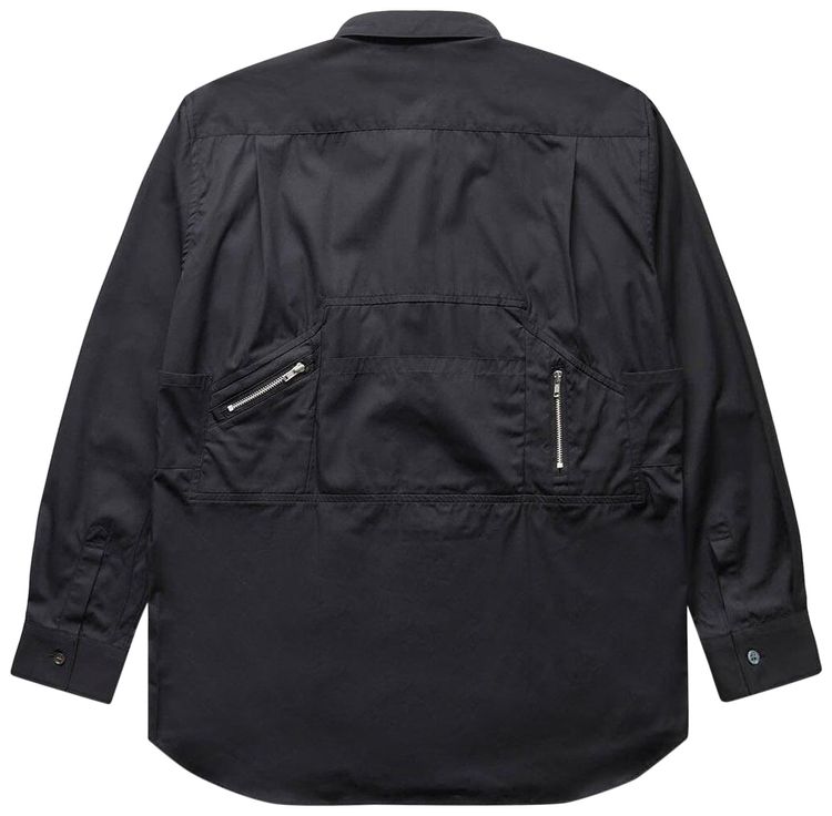 Comme des Garcons SHIRT Poplin Zip Shirt Black