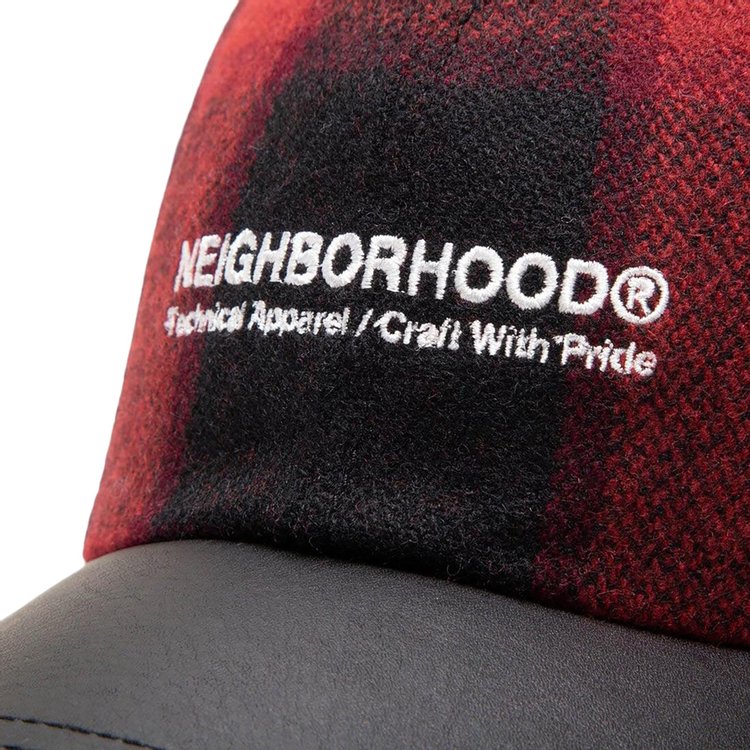 Neighborhood Buffalo Check Dad Hat Red