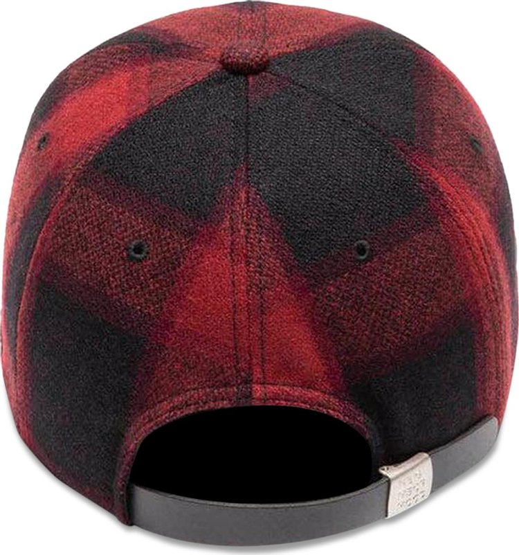 Neighborhood Buffalo Check Dad Hat Red