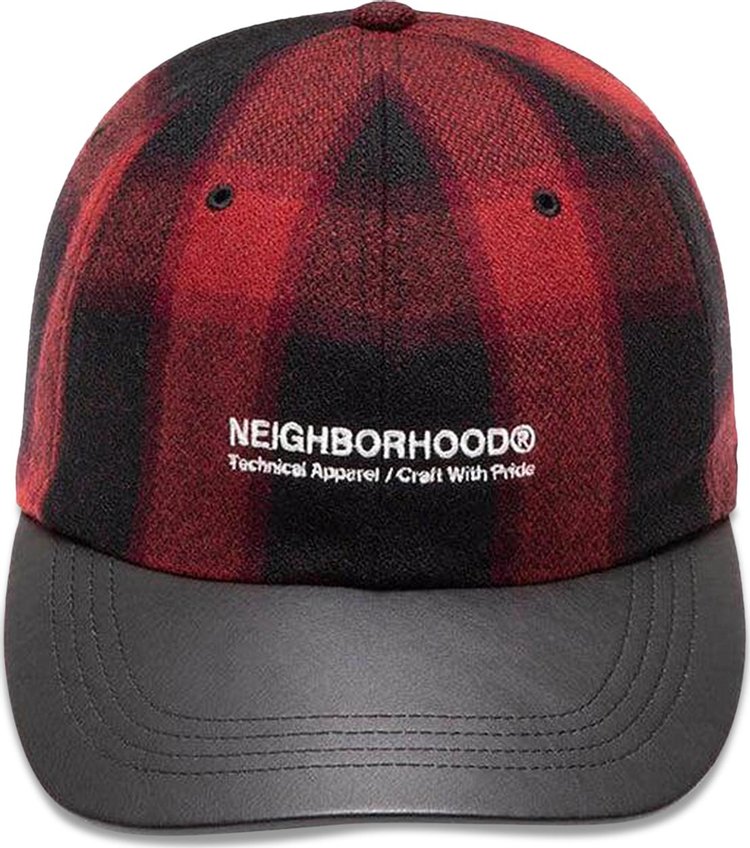 Neighborhood Buffalo Check Dad Hat Red