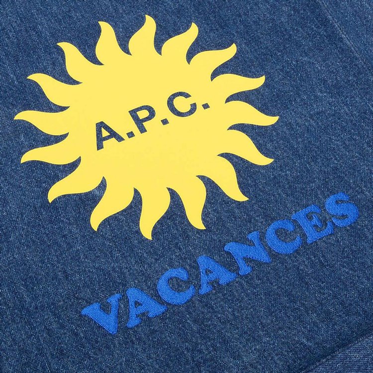 APC Tote Bag Washed Indigo