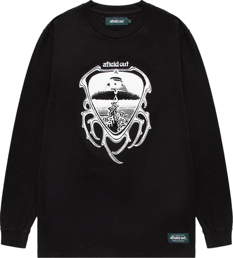 Afield Out Perception Long Sleeve T Shirt Black