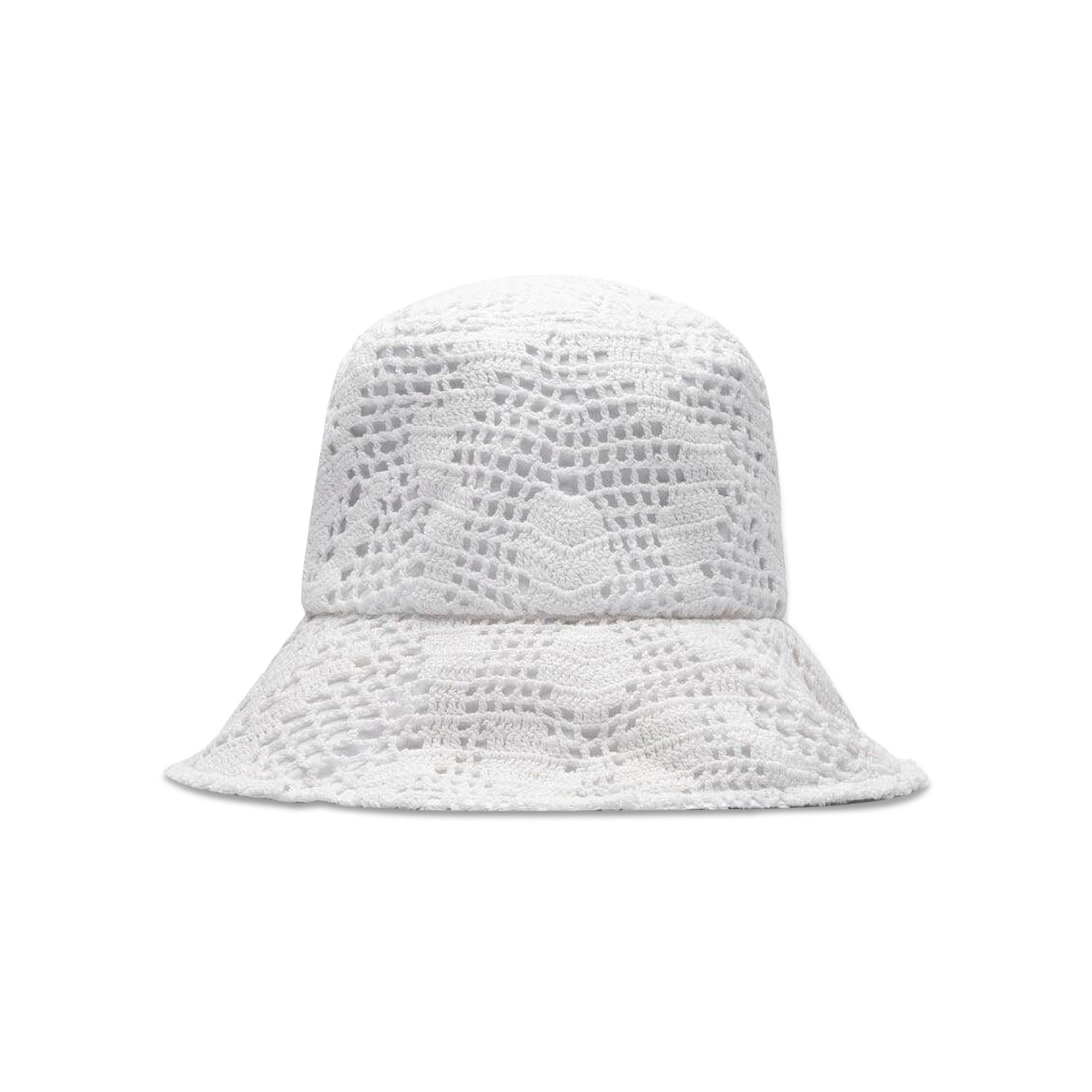 Buy Comme des Garçons SHIRT Crochet Knit Bucket Hat 'White' - FK